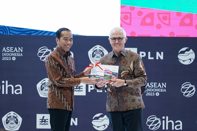Prodigy Events - H.E. Joko Widodo, President of RI and H.E. Malcolm Turnbull, 29th Former Prime Minister of Australia & President of International Hydropower Association at 2023 World Hydropower Congress